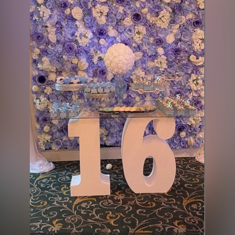 Sweet 16 numbers please see pics.. pics list the size and thickness, etc..